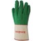 Magid Textile Gloves, Cotton, Gauntlet Cuff Green, L, 12 PK G399GT - alternate 2